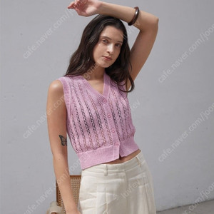 H8 에이치에이트 Holy summer vest, pink, free