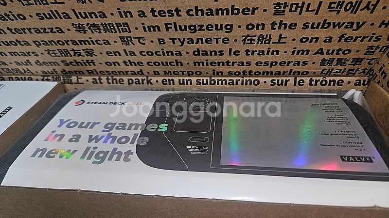 oled게임기 스팀덱1TB 풀박새상품--1