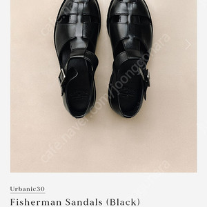 urbanic30 fisherman sandals black 얼바닉30 피셔맨 샌들 블랙 새상품 240