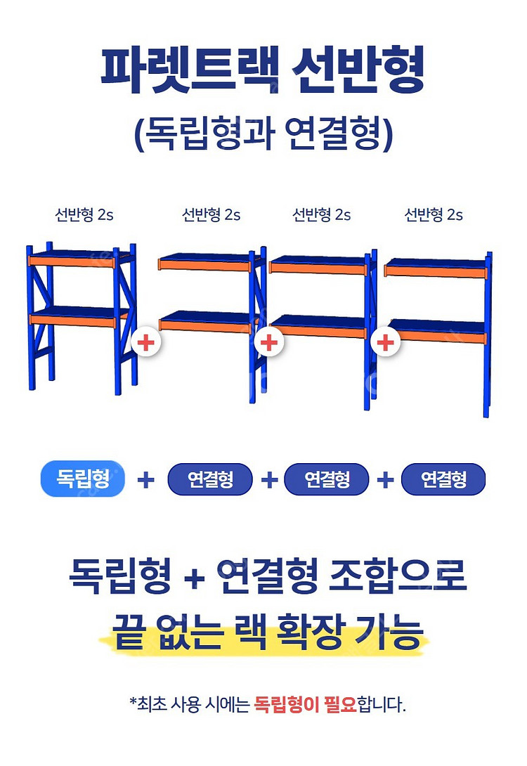 철제 선반형 파렛트랙 단당 1.7톤 이하 중량랙 철제선...--8