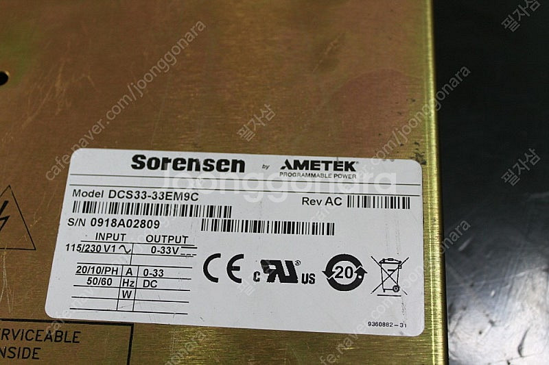 Sorensen DCS33-33E DC 파워서플라이 3...--4