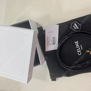 셀린느 트리옹프 벨트 스몰 블랙 70사이즈