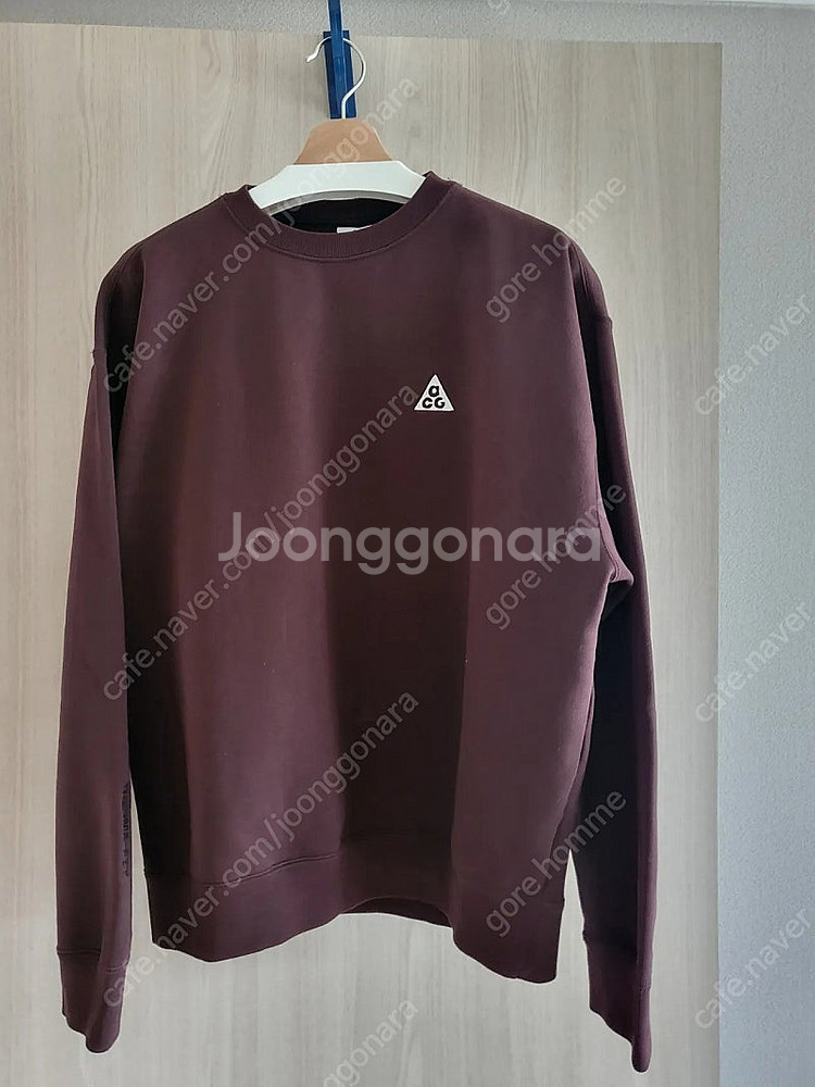 (미착용 가을 준비) acg 써마핏 브라운 스웻셔츠 L...--0