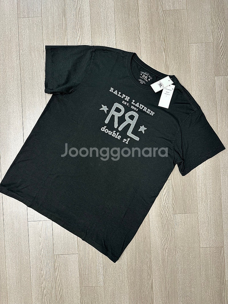 더블알엘 RRL 로고 크루넥 티셔츠 L 사이즈 새상품--0
