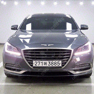 제네시스 G80 중고 제네시스 중고 가격 회색 2019년식 3.3 GDI AWD 프리미엄 럭셔리 중고자동차