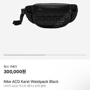 나이키 ACG 카스트 웨이스트팩 블랙