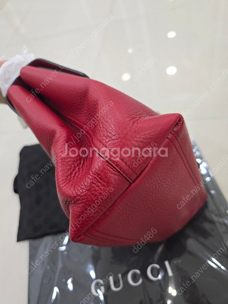[정품] GUCCI 구찌 마몬트 숄더백 라지 레드 미사...--2