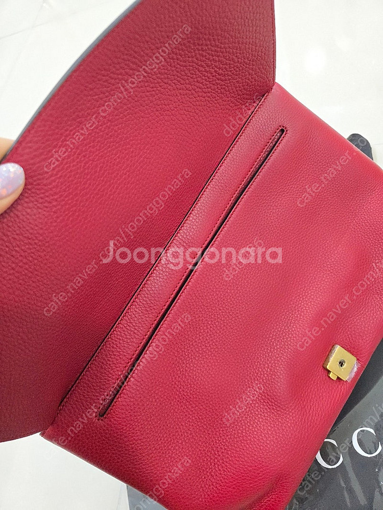 [정품] GUCCI 구찌 마몬트 숄더백 라지 레드 미사...--3