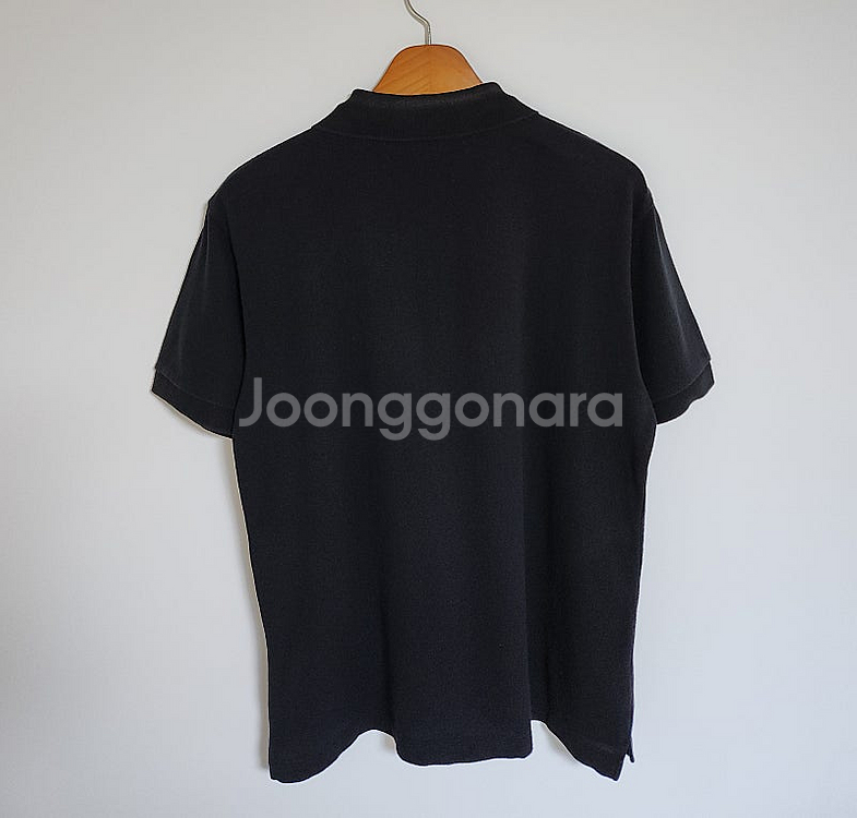 L 꼼데가르송 블랙 레드와펜 남성 반팔 카라티 AZ-T...--4