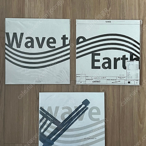 웨이브투어스 (Wave to earth) - uncounted 0.00 초반 레드/클리어컬러 한정반, 재반 투명블루컬러, 0.1 flaws and all 블루마블컬러 미개봉 LP