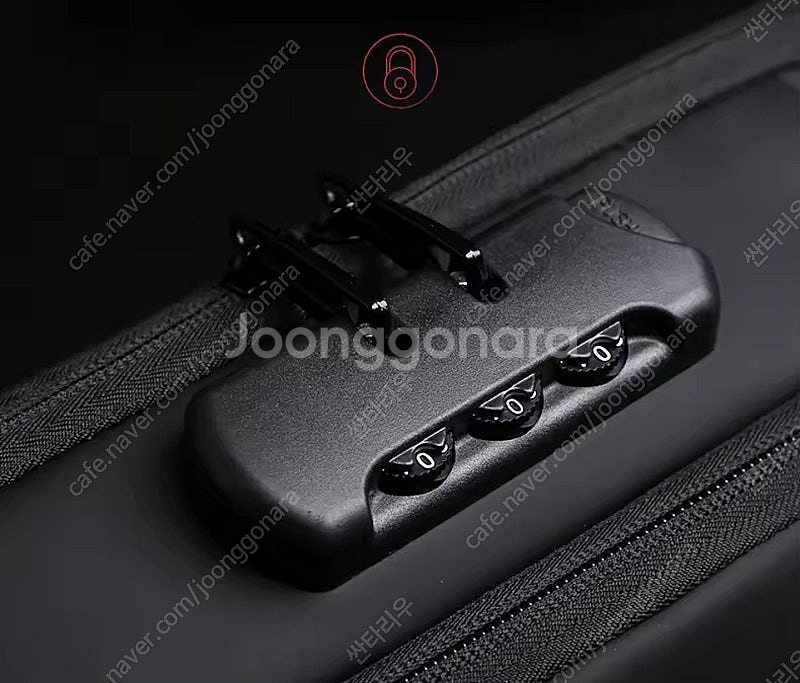 슬링백 도난방지 비밀번호 잠금장치,USB 충전,방수 크...--4