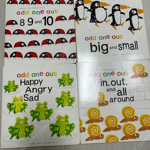 노부영 보드북 4권 cd 모두 있음 odd one out 택포