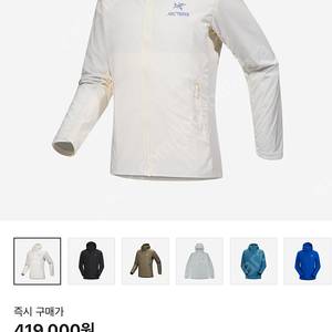 아크테릭스 아톰 sl L 아크틱 실크