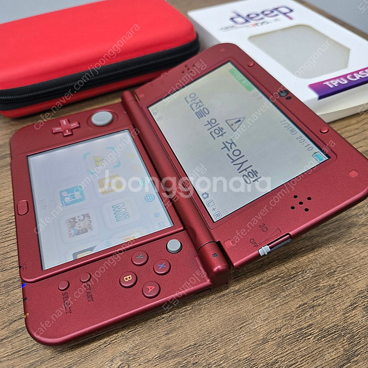 닌텐도 new 3ds xl 레드 순정제품 A급 상품 판...--8