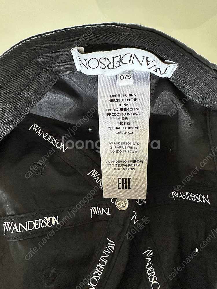 새상품 jw앤더슨 여자 볼캡 모자--6