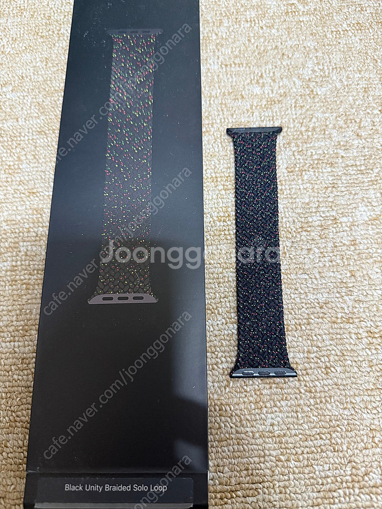 애플워치 밴드 블랙 유니티 브레이드 솔로루프 41mm ...--0
