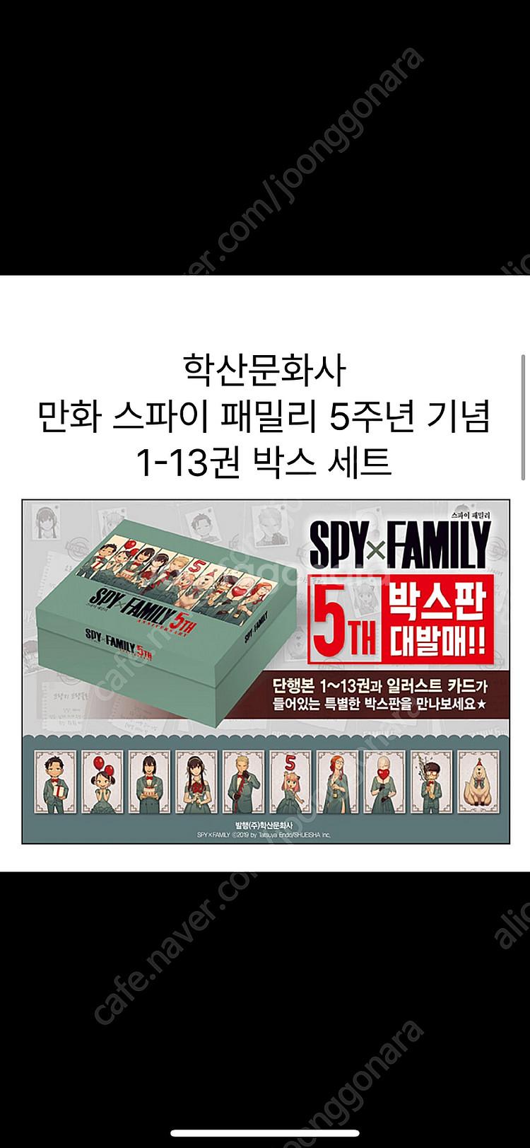 스파이패밀리 5주년 박스 새상품--3