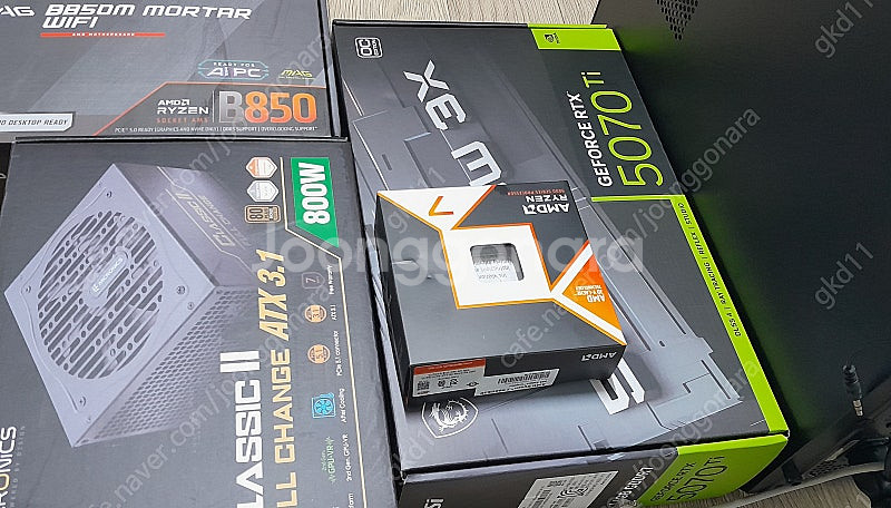 라이젠 9800x3d 5070ti 본체 팔아요 b850...--0