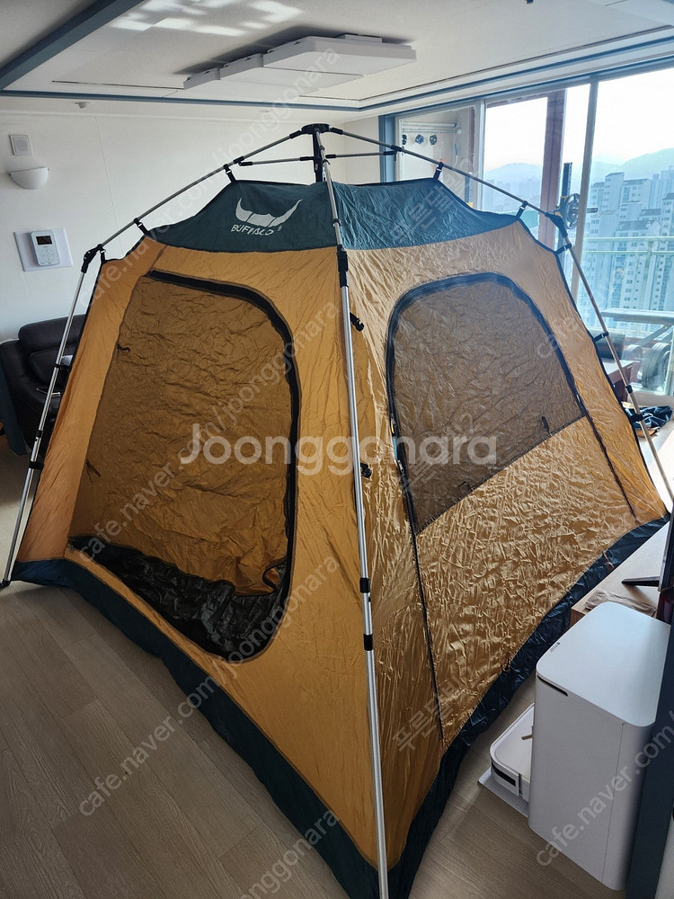 7인용 버팔로 오토 원터치 7인용 텐트 + 바닥 깔개 ...--3