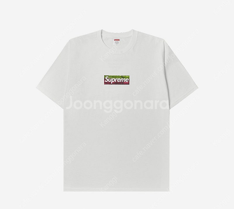슈프림 LA 파이어 릴리프 박스 로고 티셔츠 XL 새상...--0