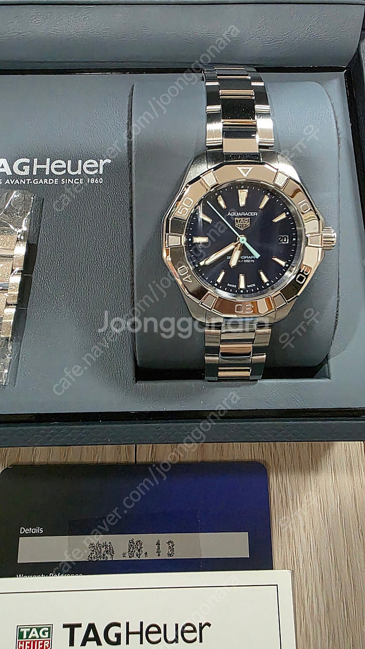 태그호이어 아쿠아레이서 200 솔라그래프 34mm--1