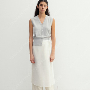 모노하 monoha 시어랩스커트 sheer warp skirt white 새상품