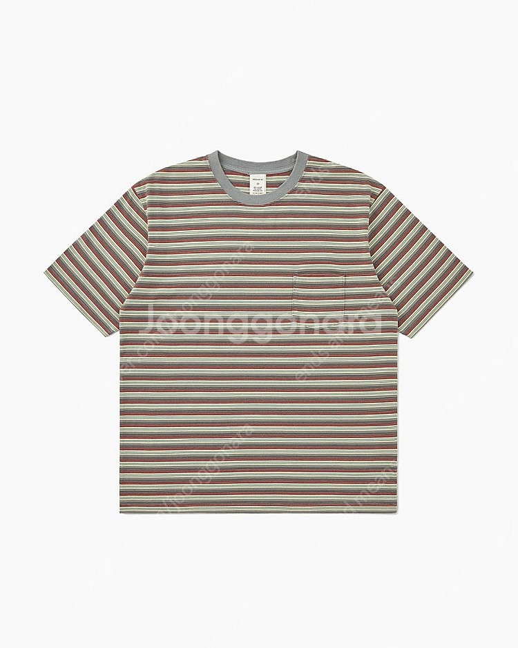 카키스 보더티 그레이 반팔 khakis grey 새제품...--0
