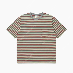 카키스 보더티 그레이 반팔 khakis grey 새제품 스트라이프