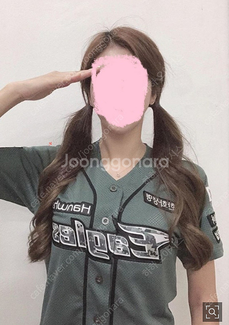 한화이글스 어센틱 밀리터리 유니폼 90(택달린 새상품)--2