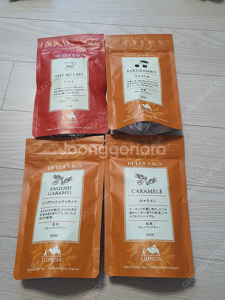 미개봉새상품 루피시아 홍차(사쿠란보, 테오레, 카라멜)--1