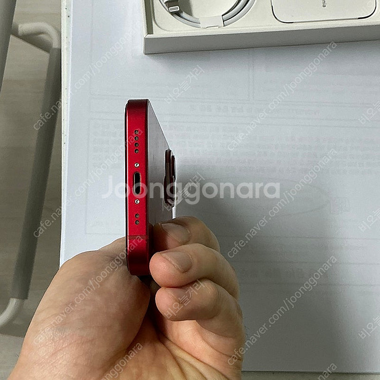 아이폰 13 미니 레드 512gb 홍콩판 (카메라 무음...--4