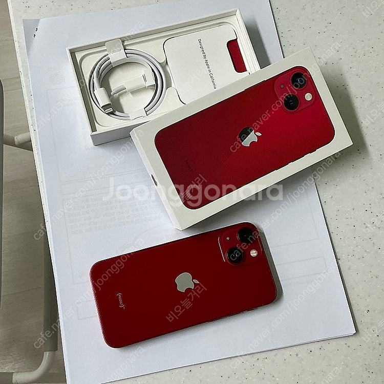 아이폰 13 미니 레드 512gb 홍콩판 (카메라 무음...--7