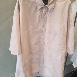 24ss 모이프 유니폼 하프셔츠 페일핑크 3