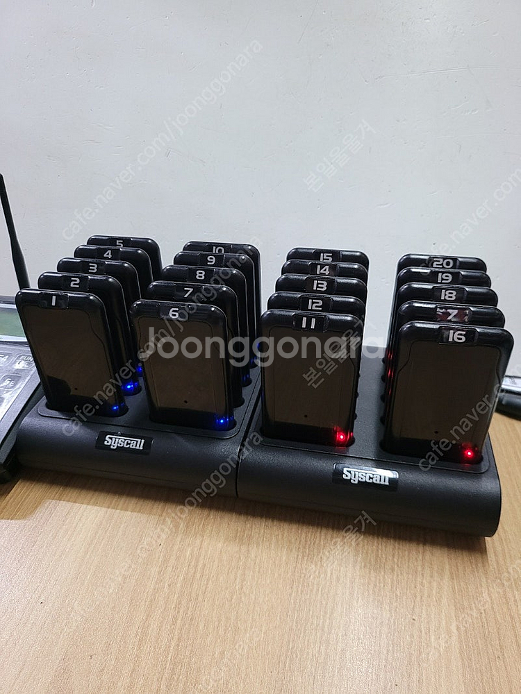시스콜 카페진동벨 gp-200r 20구 세트 팝니다--1