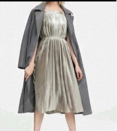 바나나리퍼블릭 은갈치 플리츠원피스 자라걸즈 크로쉐티--1