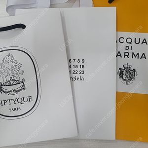 딥티크, 바이레도, 르라보, 톰포드, 메종마르지엘라, 디올, 샤넬, 입생로랑 쇼핑백