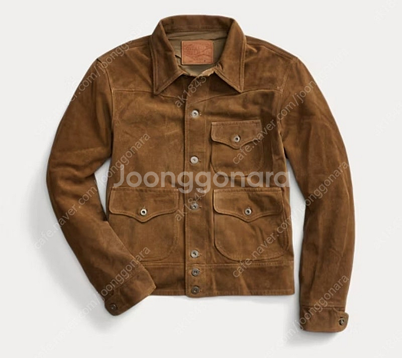 더블알엘 러프아웃 스웨이드 재킷 XL RRL--0