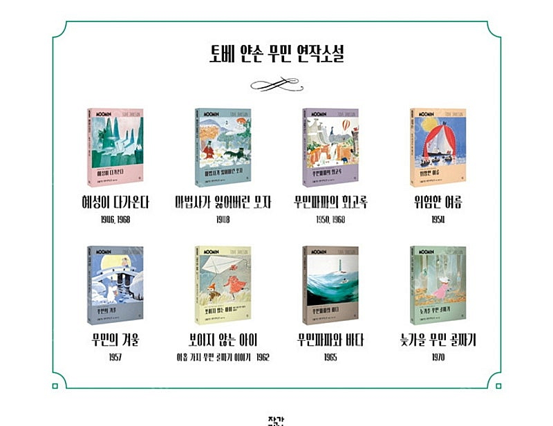 작가정신 출판사의 무민 시리즈 9권 판매합니다--3