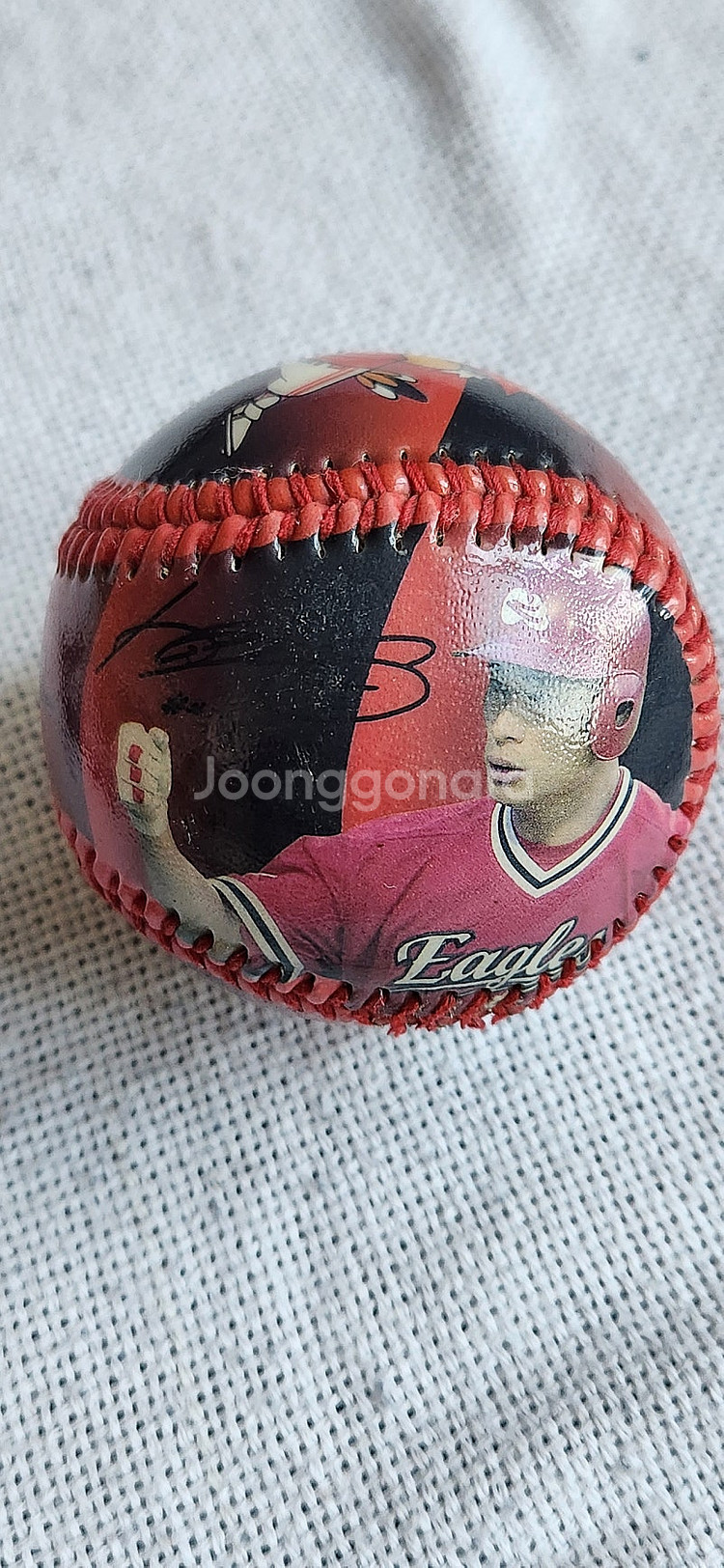 프로야구 한화이글스 송지만 포토볼 싸인볼--1