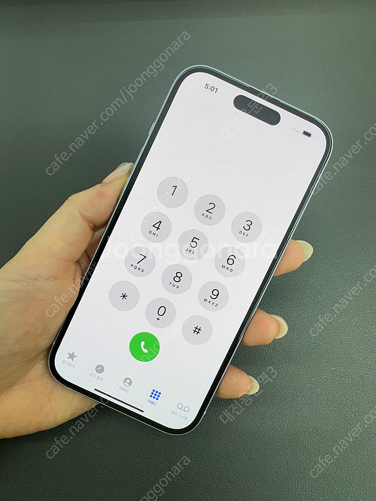 [대전중고폰] 072409 아이폰15 블루 256G 판...--6
