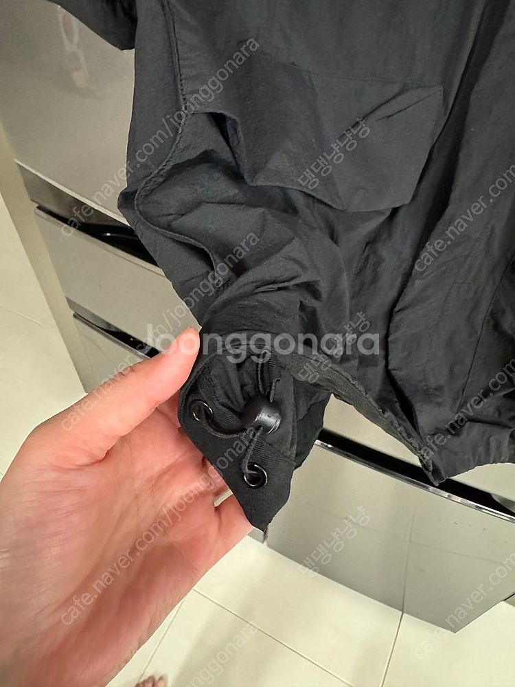 한섬 시스템옴므 멀티포켓 셔츠 블랙--1