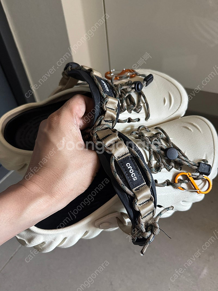 크록스 에코 클로그 본 블랙 파라코드 커스텀 270 팝...--1