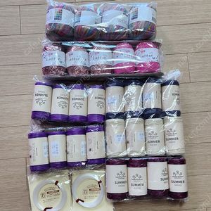 뜨개실 라피아실 일괄 종이실 라탄실 썸머라피아얀 하마나카와이어