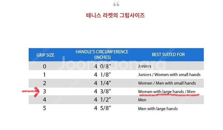 윌슨 테니스라켓 코트E/X 오버사이즈 L3 4 3/8 ...--7
