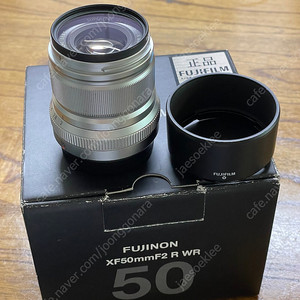 후지 렌즈 xf50 f2 r wr 실버 색상