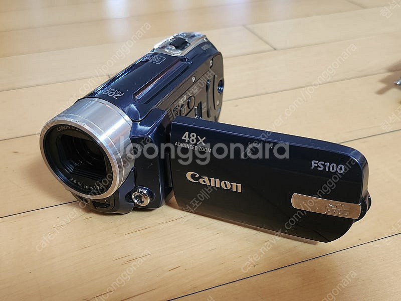 캐논 Canon FS100 블루 모델 디지털 캠코더 카...--0