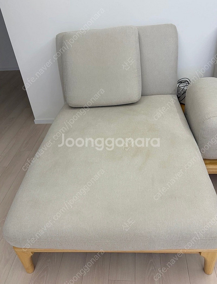 패브릭 카우치 소파(4인용) 중고 팝니다--0