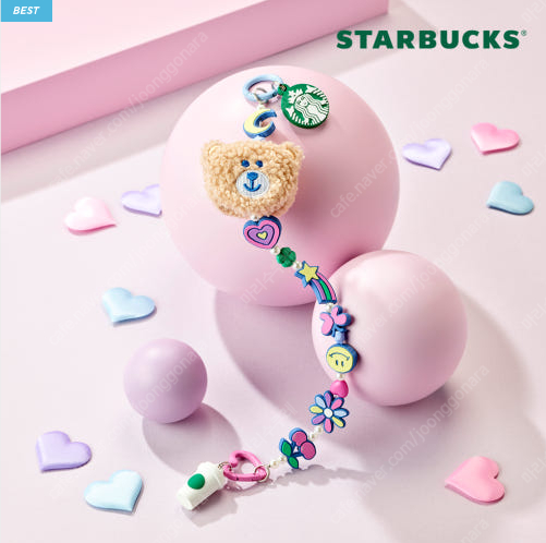 스타벅스 타월세트 /캠퍼스 베어리참/ 엔젤 베어리 스타키체인 /키링 딜라이트 / 스프링 앨범 키 체인 /파우치/블라... 이미지