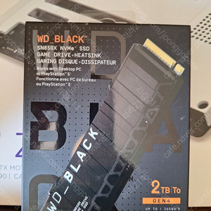 WD BLACK 2TB SN850X 히트싱크 판매 합니다