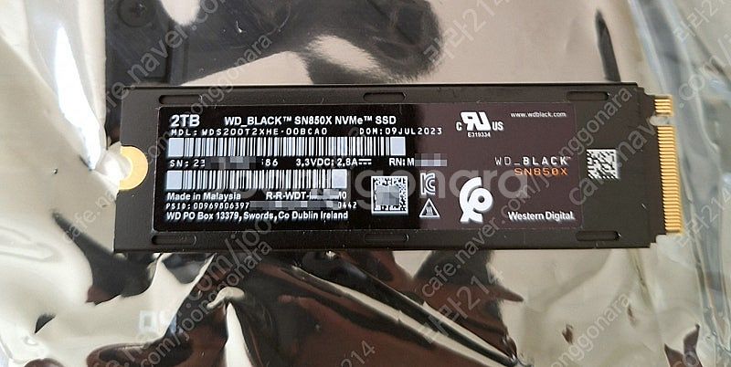 WD BLACK 2TB SN850X 히트싱크 판매 합니...--3